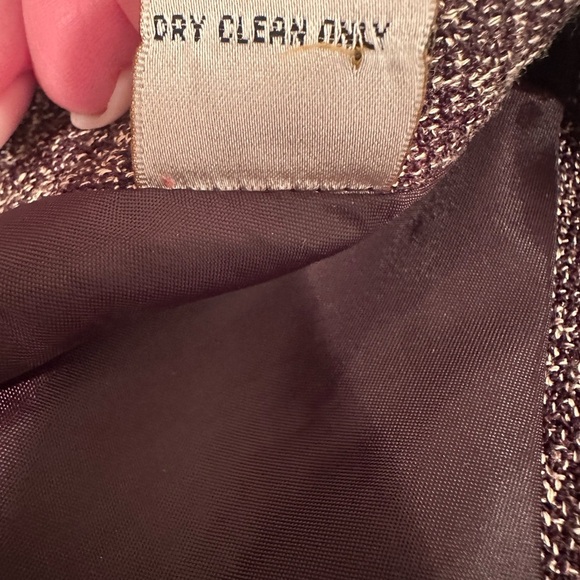 Chocolate Brown Skirt Vintage with Medallion Accent & Pom-Pom Trim Sz 8 - Picture 6 of 10